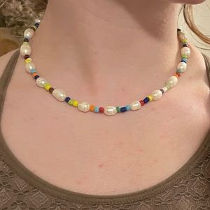 Handmade Pearl + Seed Bead Necklace